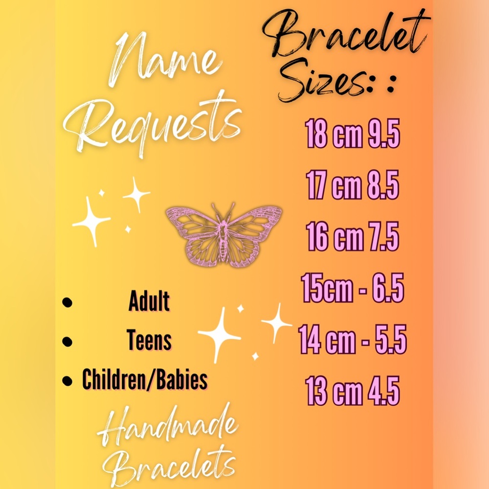 Name(s) Bracelet Requests